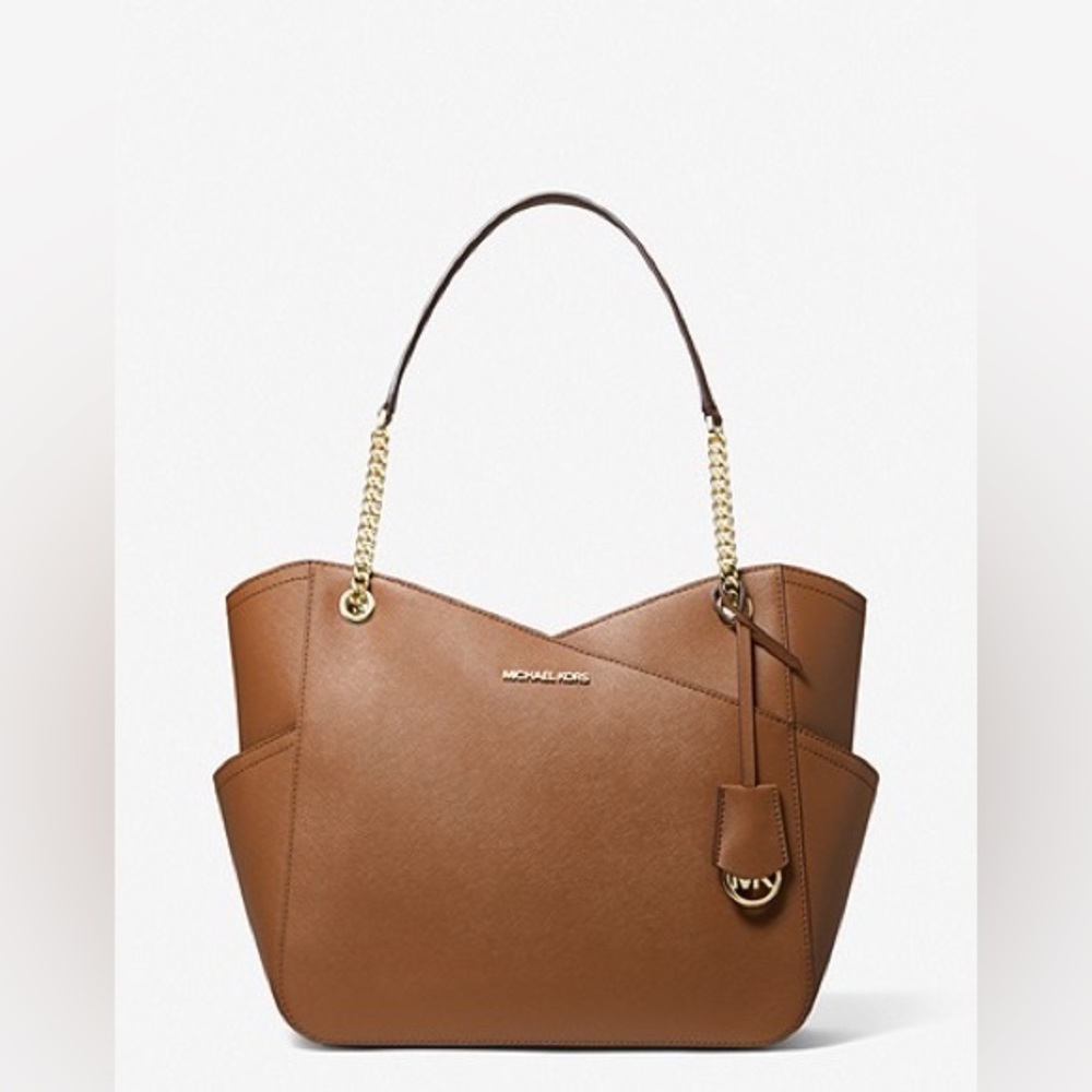 MICHAEL KORS Jet Set Large Saffiano Leather Shoulder Bag